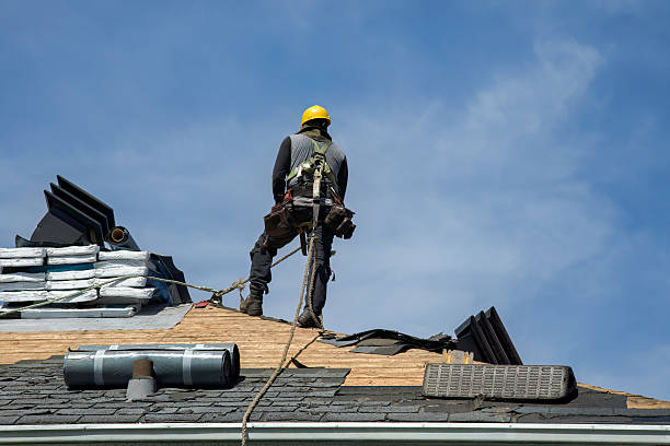 Professional Flat Roof Repair technician working in Sparta, IL